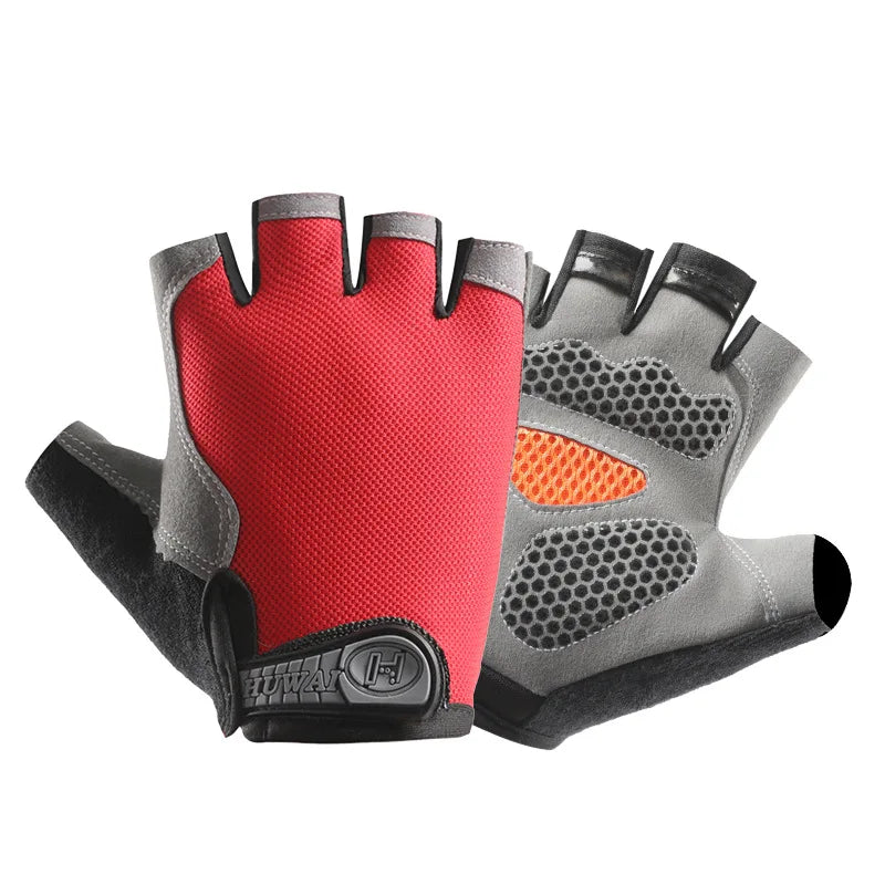 Gants de vélo sans doigts respirants antidérapants pour femmes et hommes, pour la pêche, le cyclisme, l'été, professionnels pour la salle de sport et le fitness