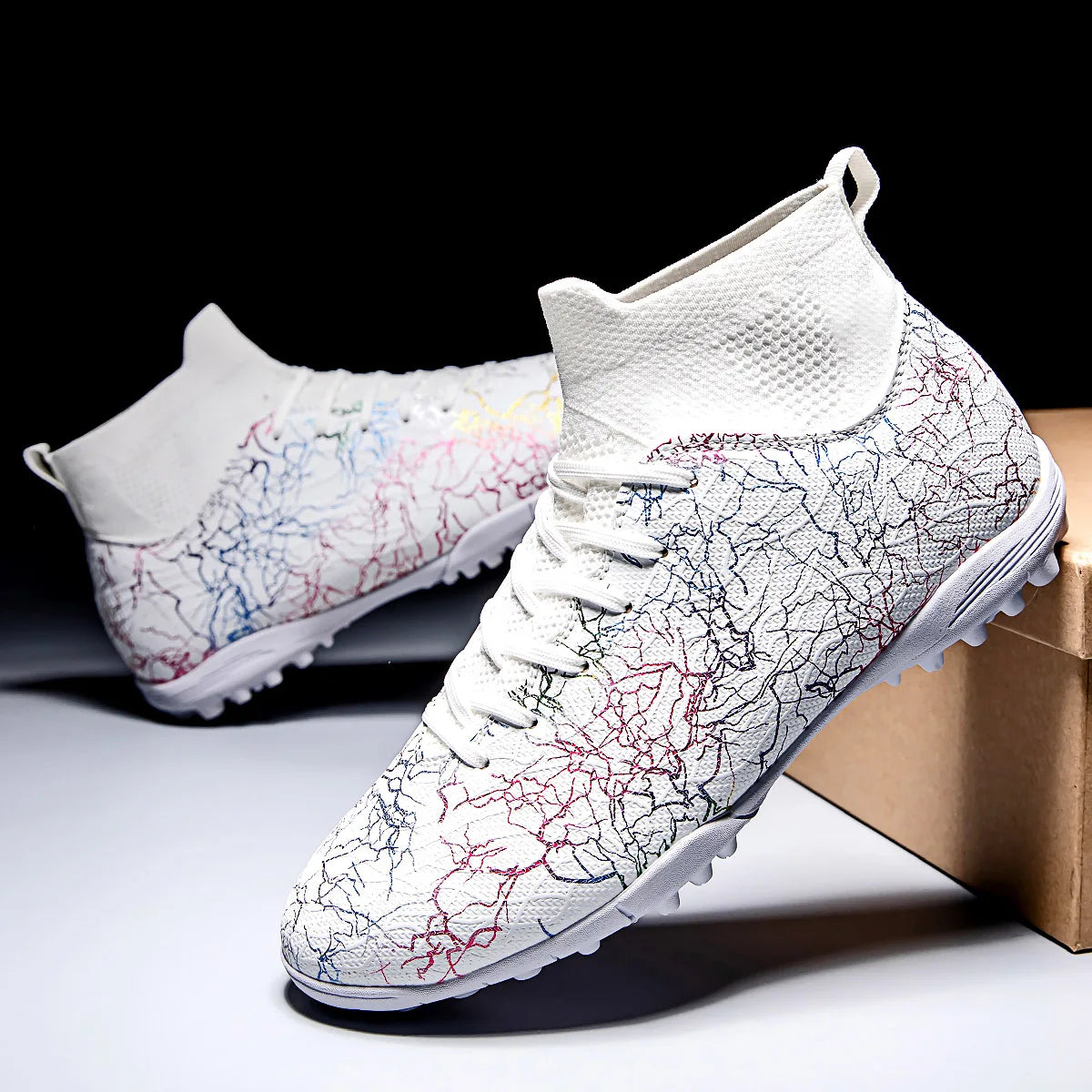 Chaussures de Football TF Crampons Gazon Respirantes — Futsal & Match Unisexe
