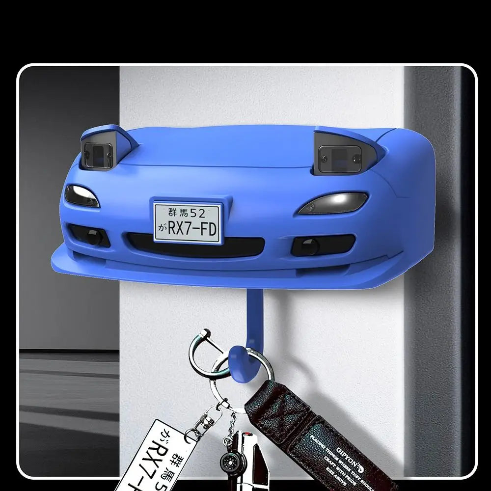 Porte-clés phare ouvert de voiture, lumière initiale, support mural, crochets pour clés, porte-clés d'entrée pratique, cintres pour clés