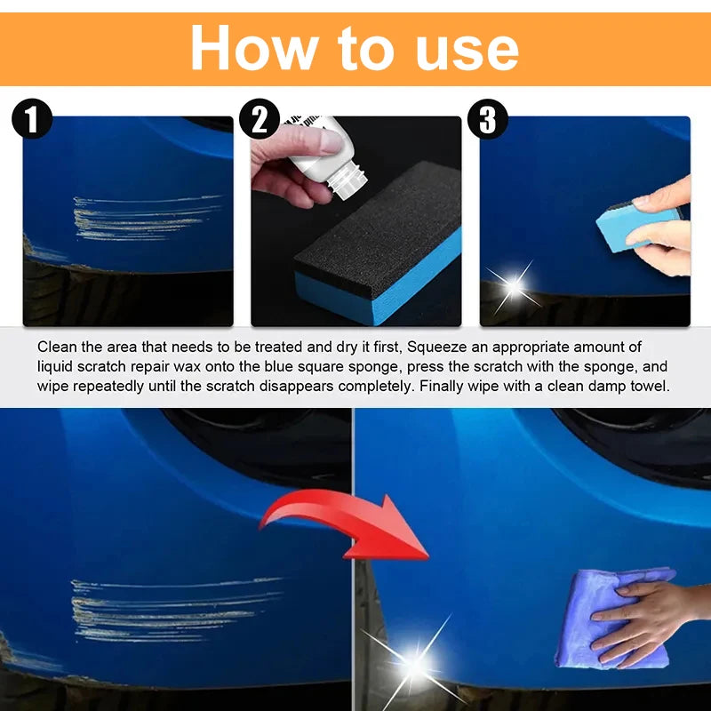 Car Scratch Remover, Paint Care Tools, Auto Swirl Remover, Scratch Repair, Polishing, Car Body Grinding Compound, Anti-Scratch Wax