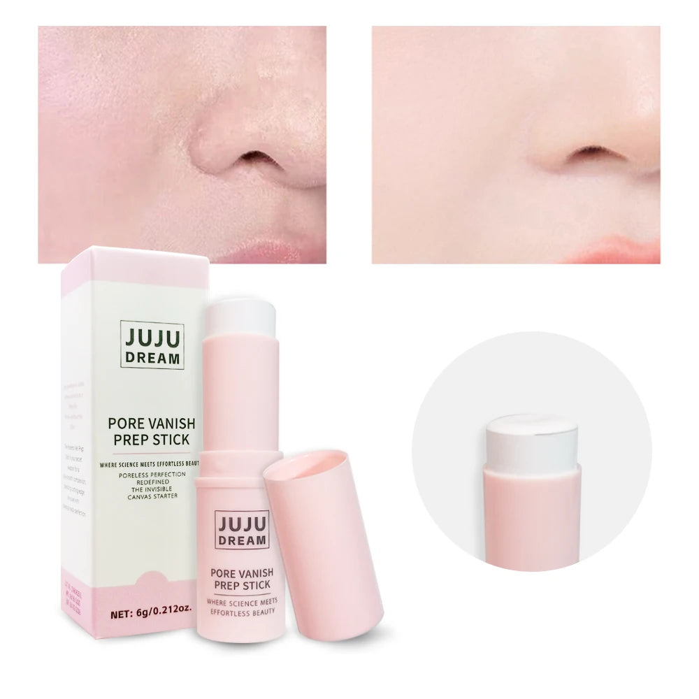 JUJU DREAM Pore Vanish Prep Stick - Pore Minimizing Prep Stick, Face Makeup Primer, Oil Control, for Smooth Makeup