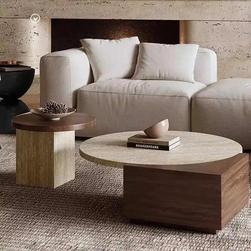 Wabi Sabi Sets Round Coffee Table Unique Design Beauty Modern Luxury Coffee Table For Living Room Home Furniture
