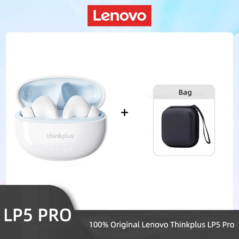 Lenovo-Auriculares inalámbricos LP5 PRO, Bluetooth 5.4, TWS, sonido HiFi, auriculares para juegos, cascos deportivos LP5Pro, batería de larga duración con micrófono 2025