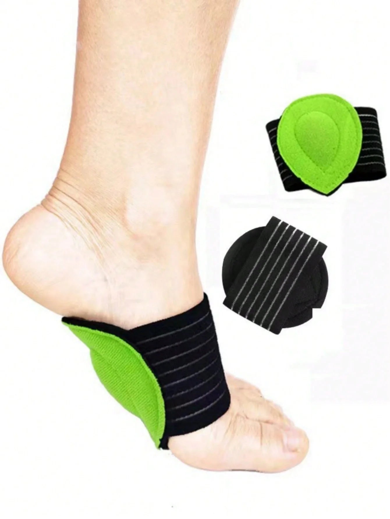 1 paire de semelles intérieures de sport de soutien de la voûte plantaire pour hommes et femmes pour pieds plats pour soutenir la balle du pied et soulager la pression.
