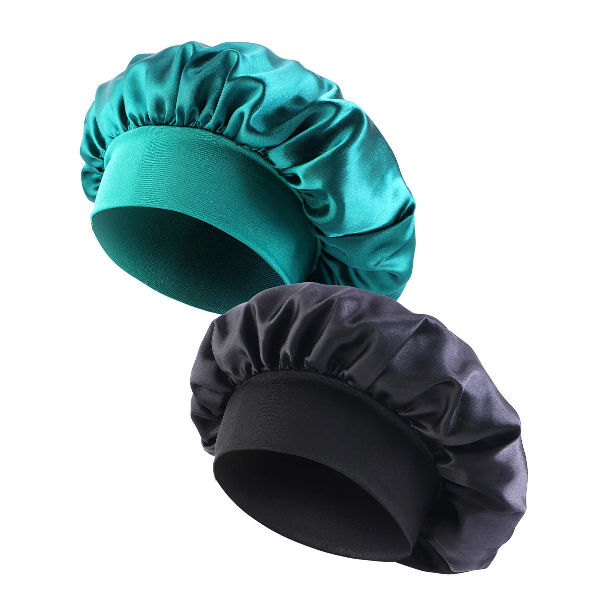 Bonnet de nuit en Satin à large bord, Bonnet soyeux, enveloppe de cheveux pour dormir, avec bande élastique souple, outil d'emballage des cheveux, nouvelle collection