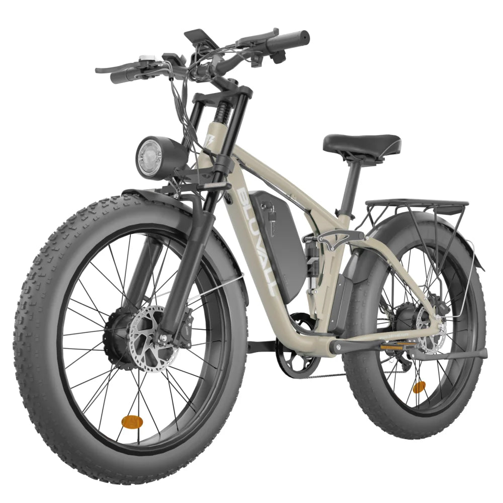 Bicicleta eléctrica todoterreno MOOBELO V1 2000W para adultos, batería de 52V 22.4AH, neumáticos anchos, impermeable, lista para la nieve y la playa, entrega rápida