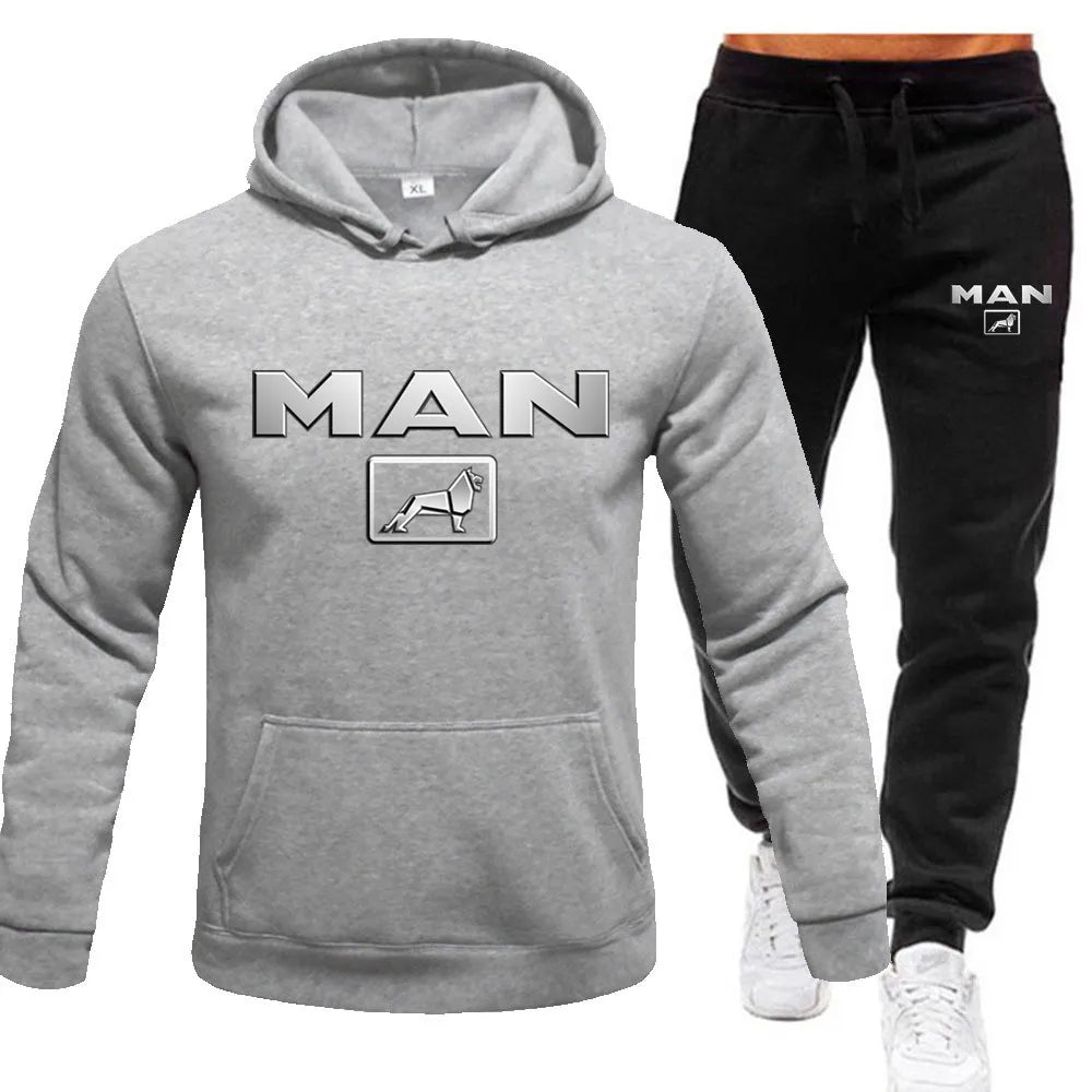 Ensemble Sweat À Capuche Pantalon Jogging Homme — Survêtement Sport 2 Pièces 2024
