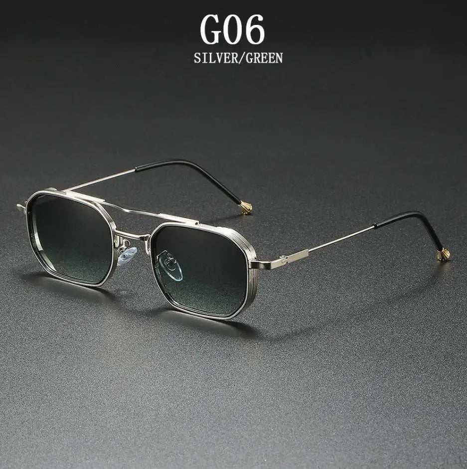 Lunettes de soleil carrées femmes vintage Steampunk — hommes, mode, 2025