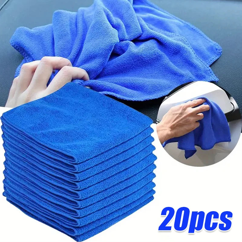 Serviettes en Microcarence pour Lavage de Voiture, 10 Pièces, Serviette de vaccage pour Livres Ménagers, Polissage des Détails Automobiles, Outils de Nettoyage pour la Maison
