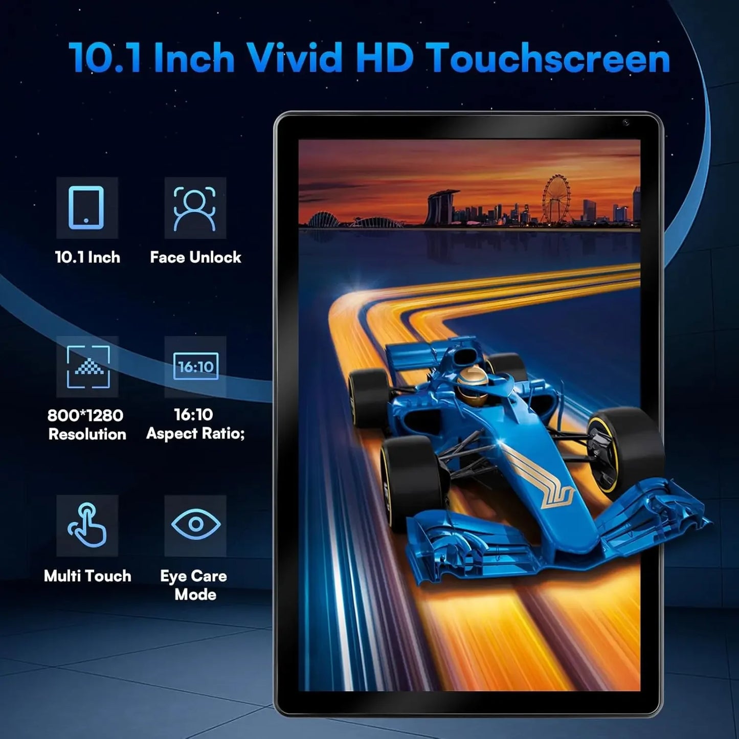 URAO 10-inch Android 15 Tablet, 8-core, 24GB + 128GB, 1TB expansion, WiFi 6, 5MP+8MP, stylus, keyboard, mouse, headphones, PC PAD set