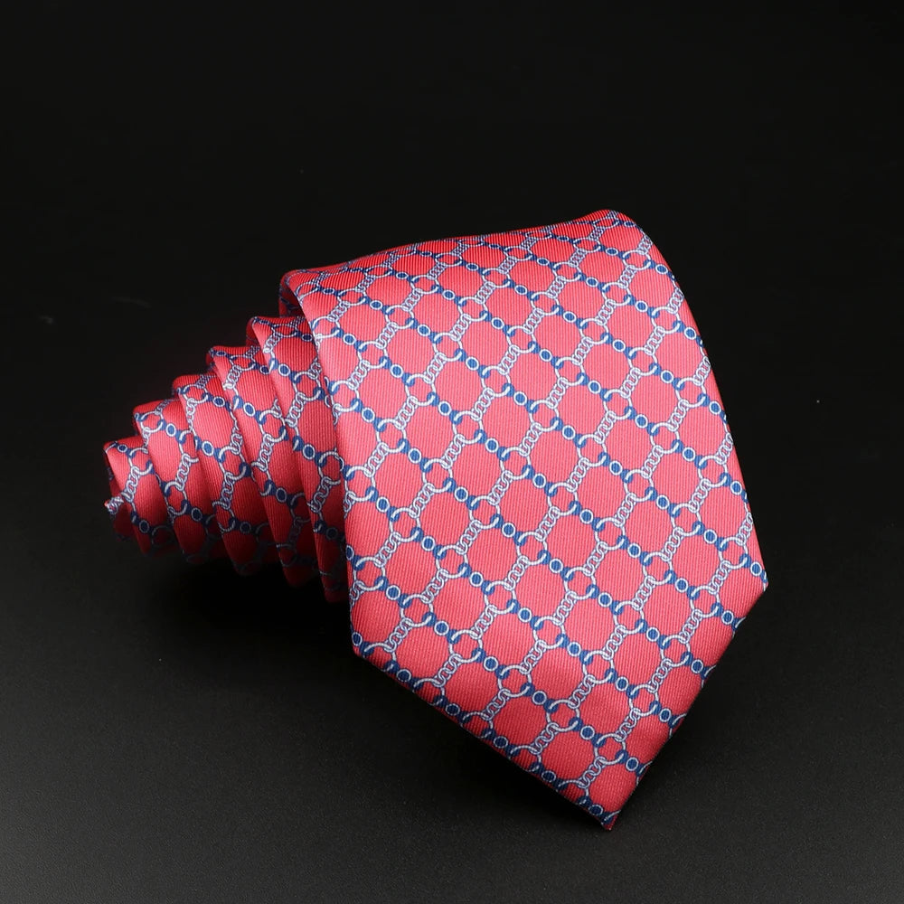 51 Estilos hombres corbatas de seda Jacquard a rayas a cuadros corbata floral accesorios uso diario camisa traje corbata regalo de fiesta de boda