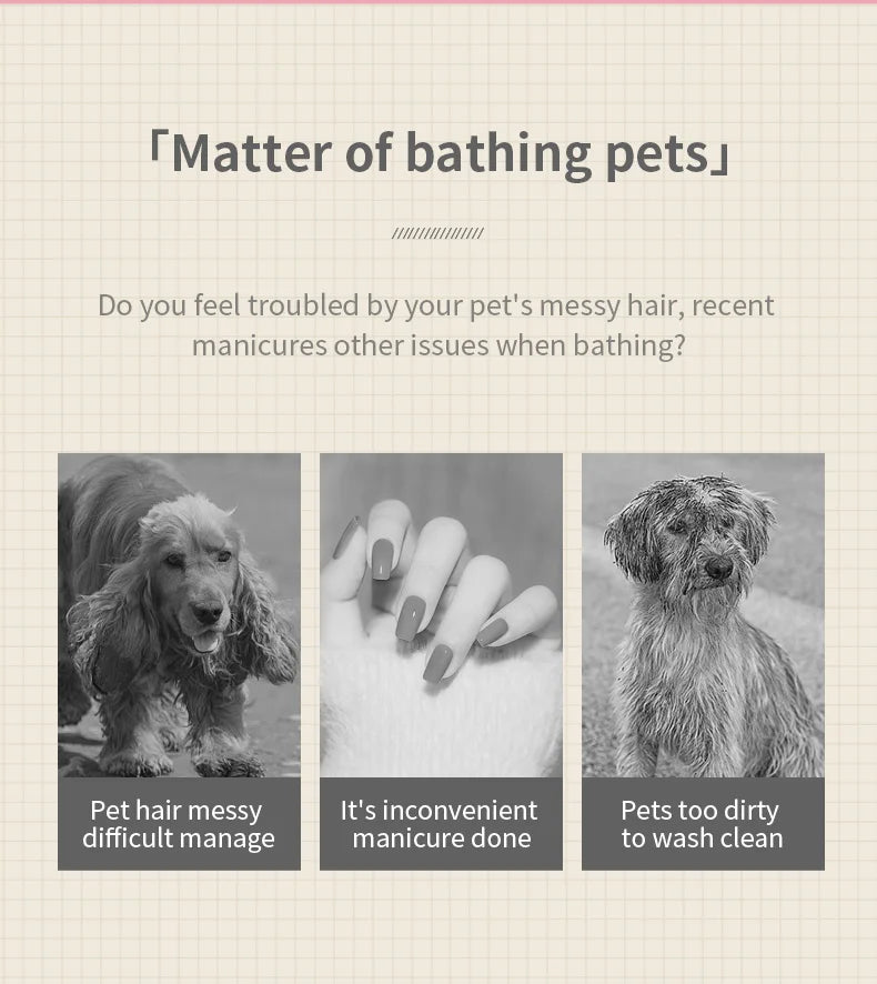 Brosse de Énergie à Vapeur 3 en 1 pour Chat et Chien, Peigne Pliable et Rotatif à un Bouton, Idéal pour le Bain et l'Épilation des Poils