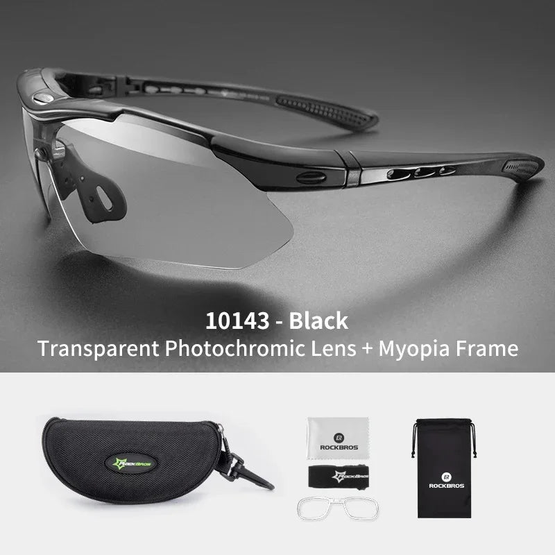 Lunettes de cyclisme photochromiques — vélo, sport extérieur, décoloration, VTT, route