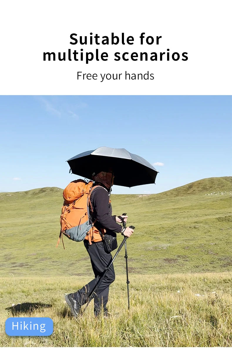 Clip Parapluie pour Sac à Dos Mains Libres — Randonnée & Trekking Léger
