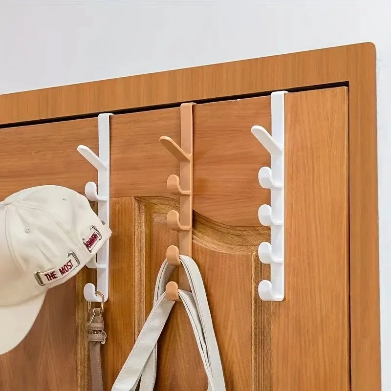 1pc chambre porte cintre vêtements suspendus support sur la porte en plastique stockage à domicile Organization crochets, porte-monnaie pour sacs Rails