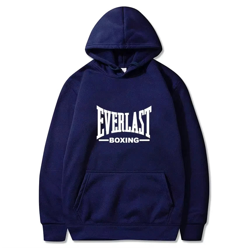 EVERLAST men's hoodies casual loose hooded pullover Simple impression numeral evaluation sports advocatecontracted