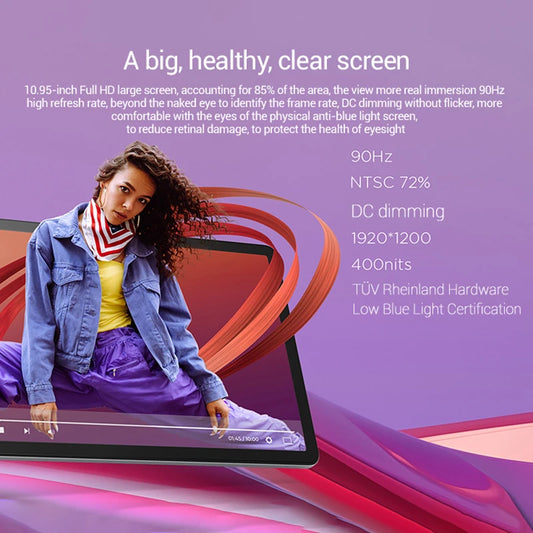 Global ROM Lenovo Tab K10 M11 WiFi LTE MTK Helio G88 Zhaoyang Multi-language 10.95 inch 90 Hz 400 nits Facial Recognition 7040 mAh