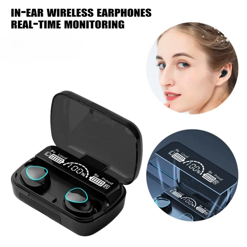 Écouteurs Bluetooth sans fil antibruit — avec micro, son stéréo, haut-parleur gaming, sport