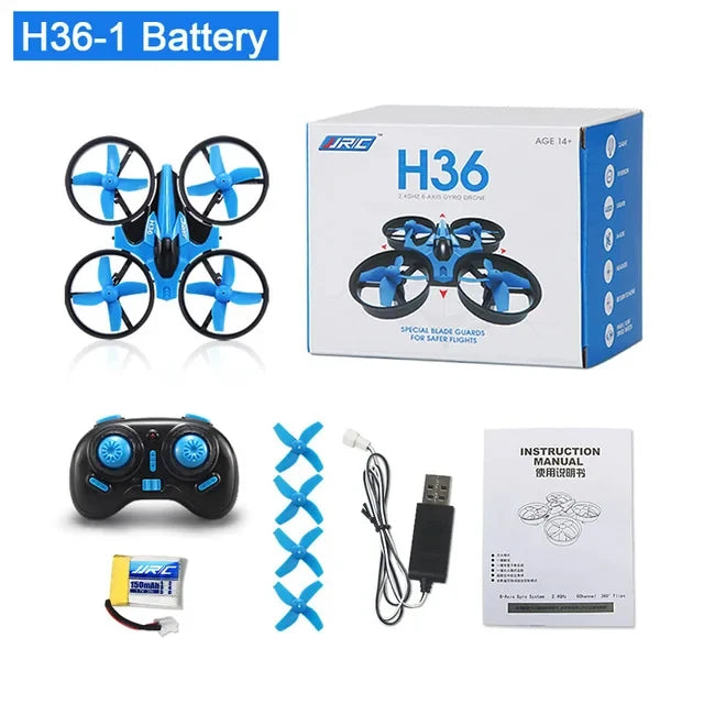 H36 Mini Drone 6-Axis Headless FPV Drones Pocket Remote Control Helicopter RC Airplane Drone Quadcopter Toys Christmas Gift for Kids