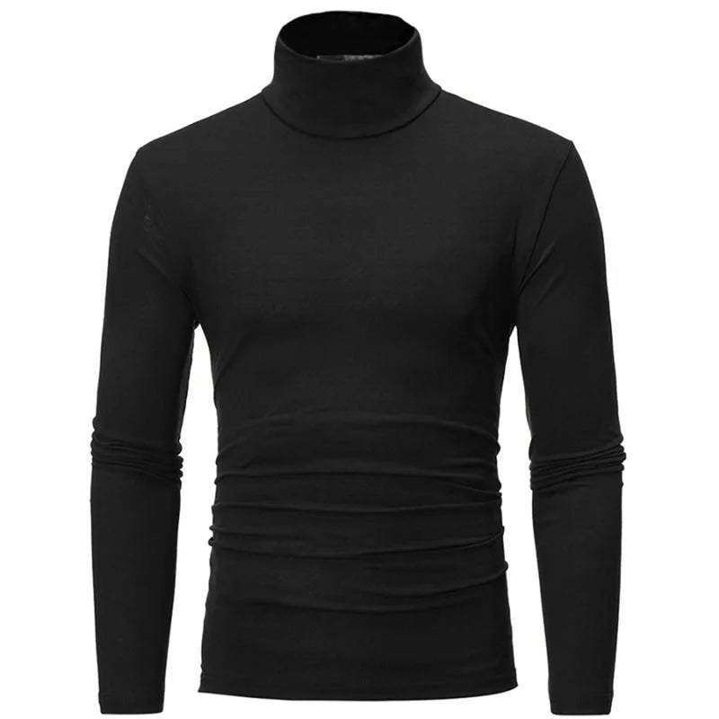 Ropa interior térmica de cuello alto para hombre, camisa delgada con corte cubierto, camiseta de manga larga, medias, ropa de invierno, otoño, Y-Men