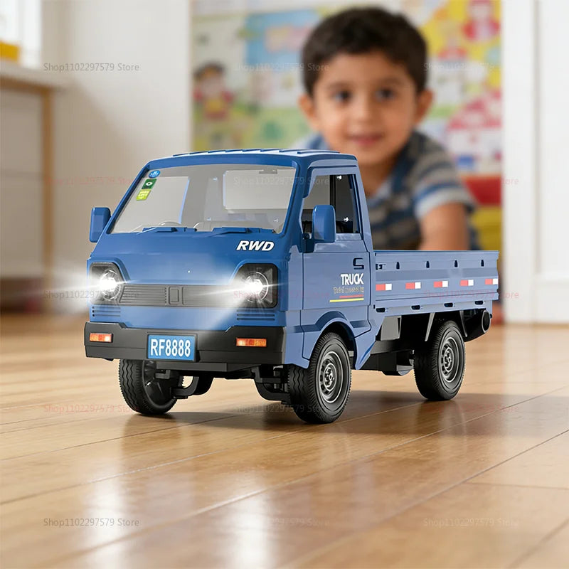 1:18 Scale RC Car, Off-Road Drift Truck with Spray Lights, Gifts for Kids Boys, RC Racing Toys for Kids and Adults