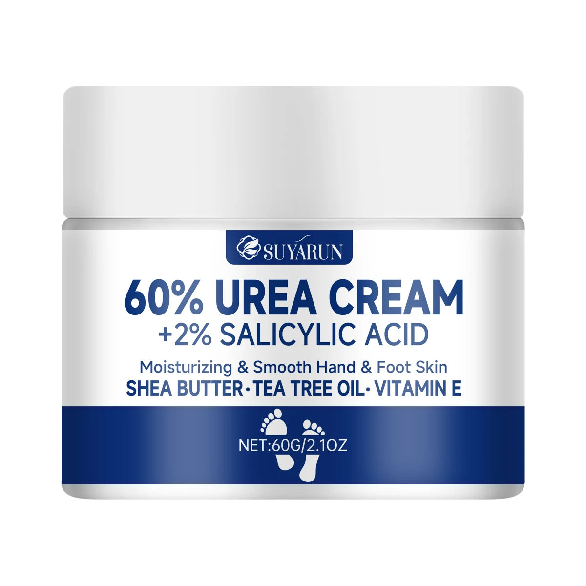 Crème Pieds à l’Urée 60% — Talons Craquelés, Peau Sèche & Callosités