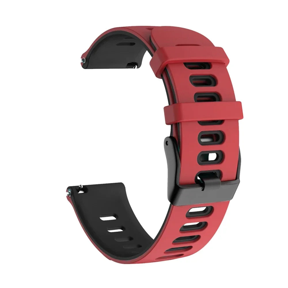 Bracelet de montre en silicone 20mm/22mm — compatible smartwatches, sport