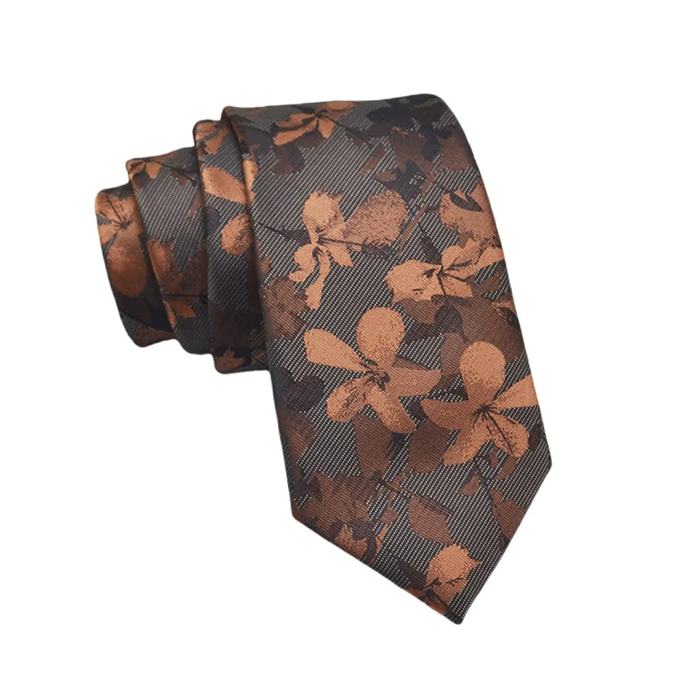 High Quality Men's Jacquard Floral Dot 8cm Tie Accessories Daily Wear Shirt Suit Tie Wedding Party Gifts Tie