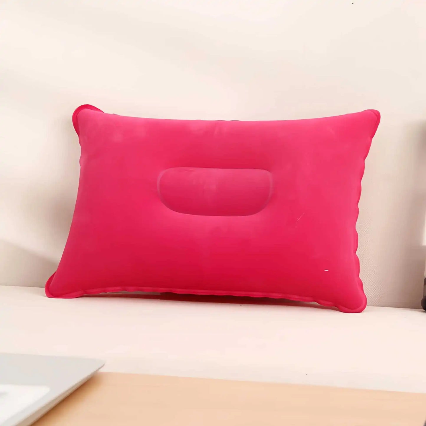 Supporte le cou et la taille Oreiller gonflable confortable pour une utilisation en extérieur, adapté aux bureaux, voitures, camping, randonnée et sieste