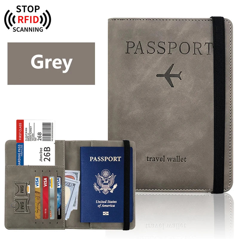 Porte-Passeport Voyage — Étui Portefeuille Accessoires Voyage Homme Femme