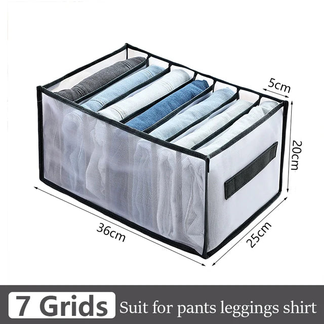 Jeans organization storage box, closet organizer, clothes organization system, drawer organizers, pants storage cabinet