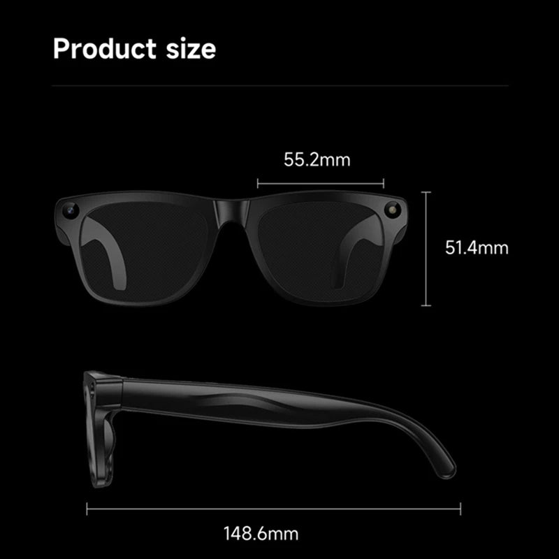 Gafas de sol inteligentes Lenovo AI ChatGpt Bluetooth Táctiles Deportivas con cámara de 800mp Llamada Bluetooth Reproductor de música para iPhone NUEVO