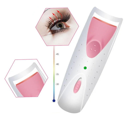 Recourbe-Cils Chauffant Électrique — Maquillage Longue Durée & Permanente Femme