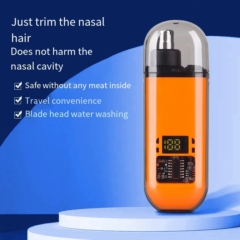 Tondeuse à poils de nez portable, mini tondeuse à poils de nez et d'oreilles, tondeuse à nez portable, tondeuse rechargeable pour homme