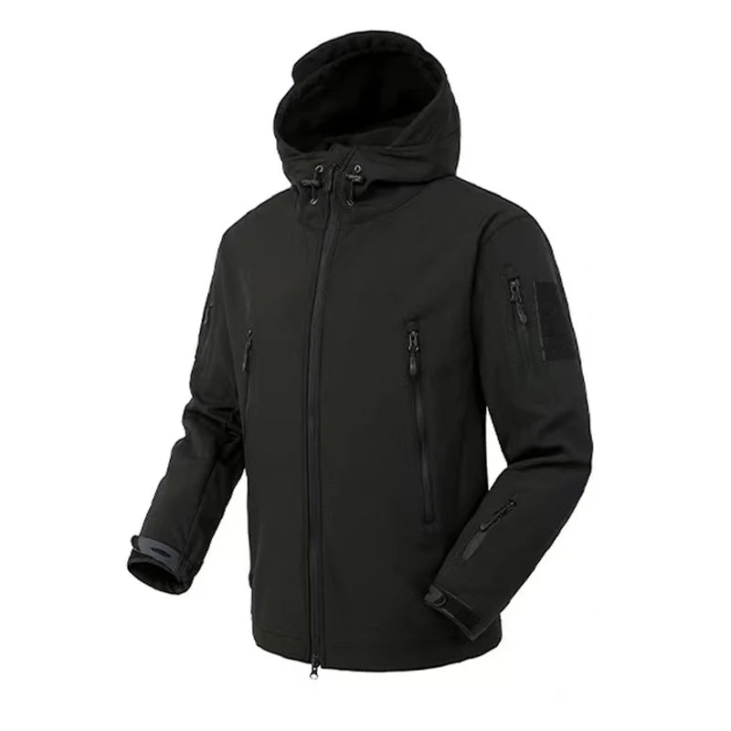 Vestes polaires SoftShell pour hommes, manteau coupe-vent à capuche, pêche, randonnée, Camping, escalade, ski, pantalons chauds, automne et hiver