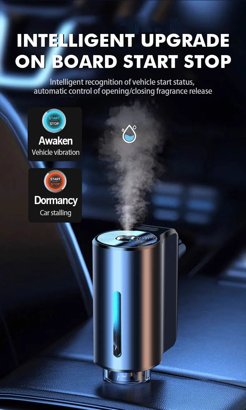 Diffuseur d'air électrique pour voiture, humidificateur d'arôme pour ventilation de voiture, brume d'aromathérapie, désodorisant pour enlever les odeurs, accessoires de voiture