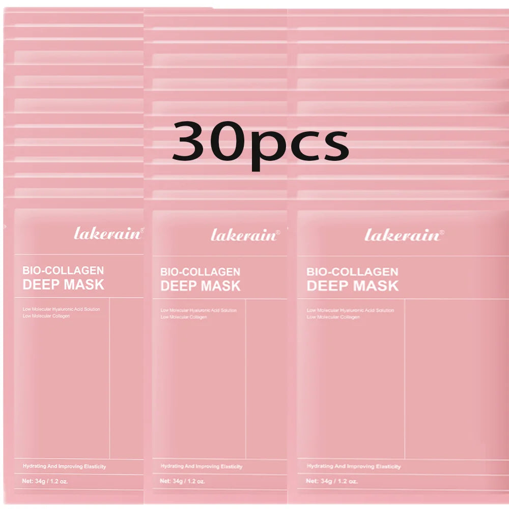 Biocolágeno, mascarilla facial profunda, suplemento de colágeno, mascarilla hidratante nocturna de hidrogel, mejora la elasticidad, minimiza los poros, reafirmante