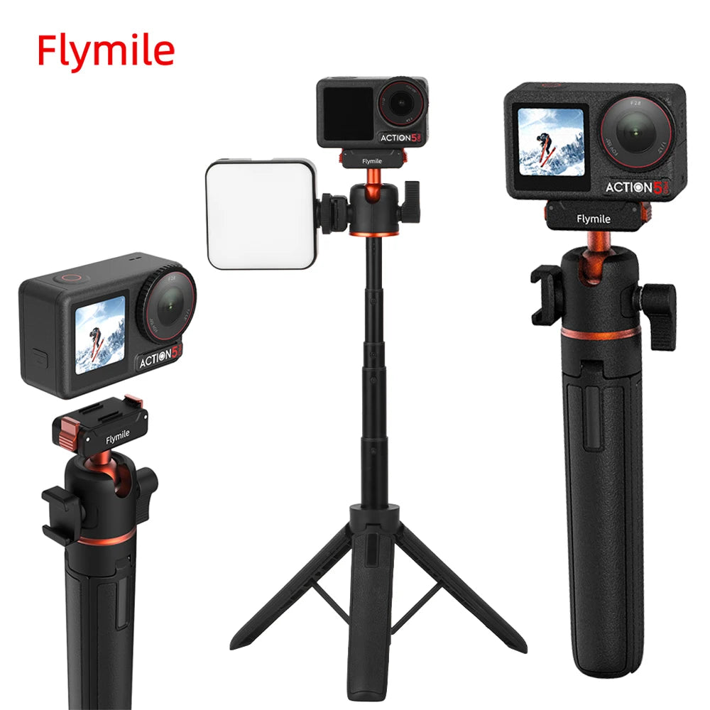 Flymile — Perche à Selfie Trépied DJI Osmo 360 Action 4/3 Base Magnétique