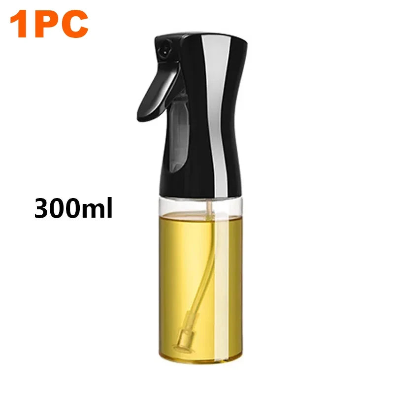 Botella pulverizadora de aceite de oliva para barbacoa, pulverizador de aceite de oliva de plástico, botella vacía, botella de vinagre o brocha de aceite, 200/300/500ml