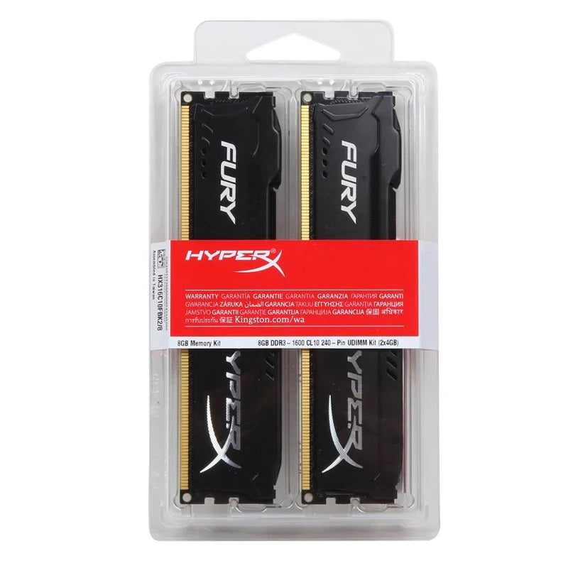 Mémoire DDR3 8 Go (2x4 Go) 16 Go (2x8 Go) Kit RAM 1866 MHz 1600 MHz 1333 MHz RAM de bureau 240 broches 1,5 V DIMM PC3-12800 14900 Fury RAM