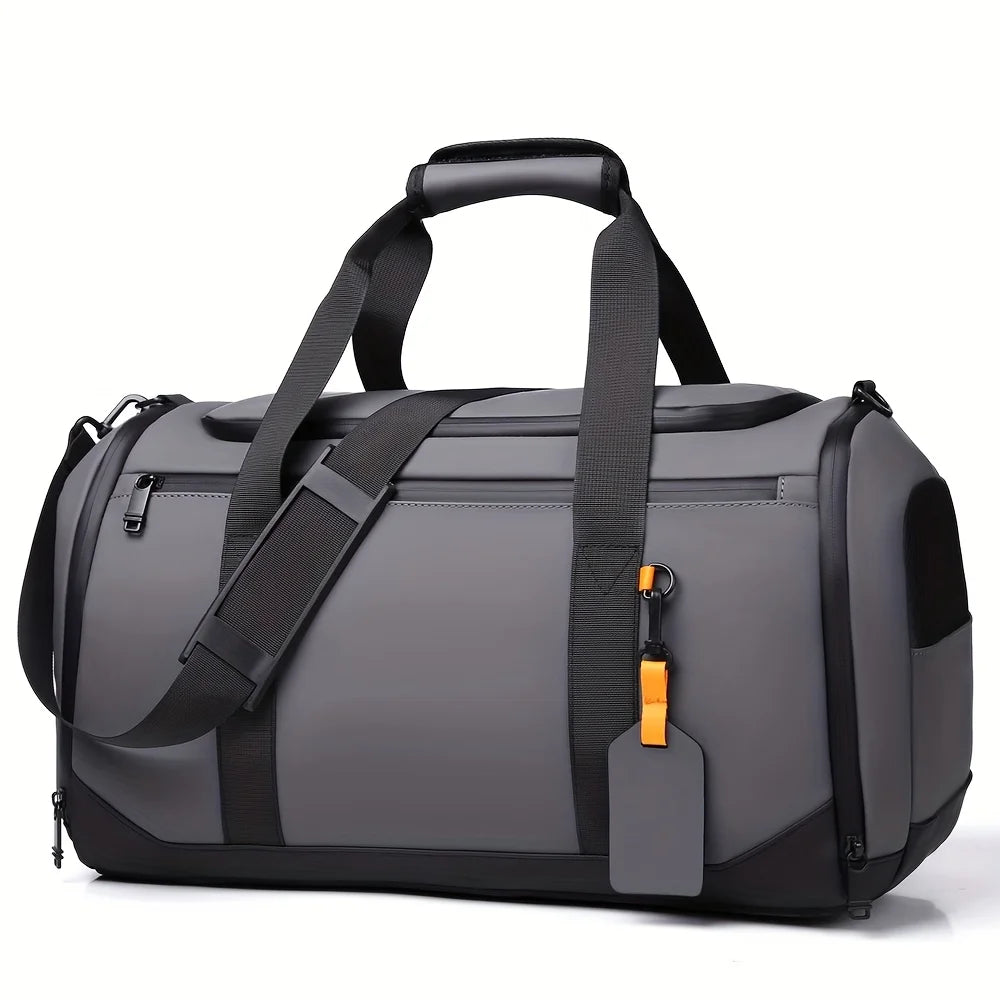 Sac de voyage de grande capacité pour hommes, sac de sport spacieux avec plusieurs compartiments, sac de week-end pour une nuit, sac de voyage
