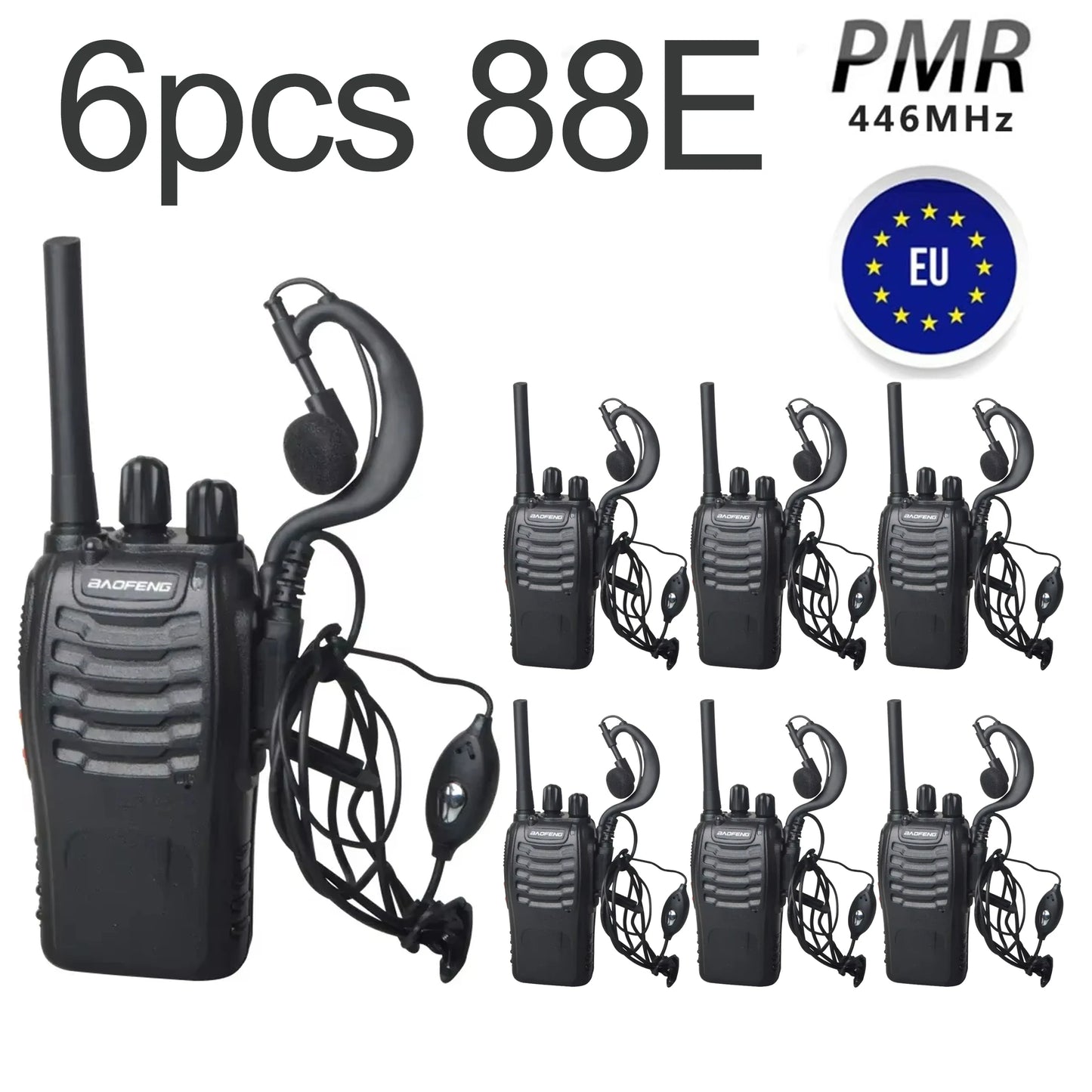 Fabricant 4 pièces Baofeng BF 88E 5W talkie-walkie longue portée 10KM communication ultra-longue veille voyage sur route conduite autonome