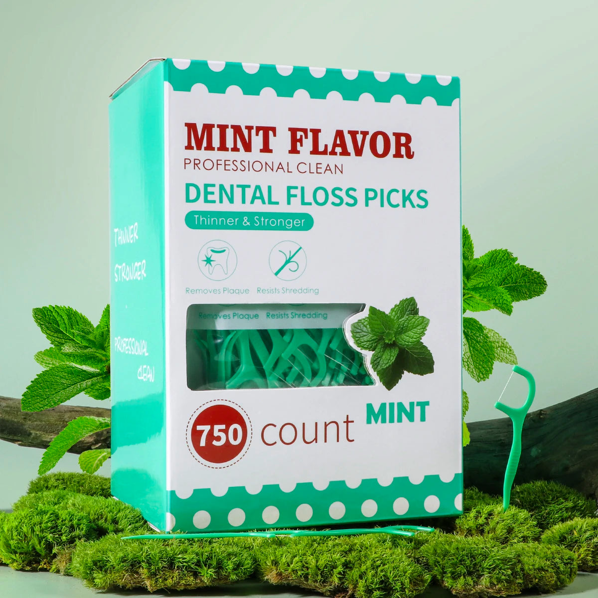 Mint Dental Floss Stick - Disposable Portable Home Dental Floss Stick - Oral Care - Deep Cleaning - Interdental Cleaning