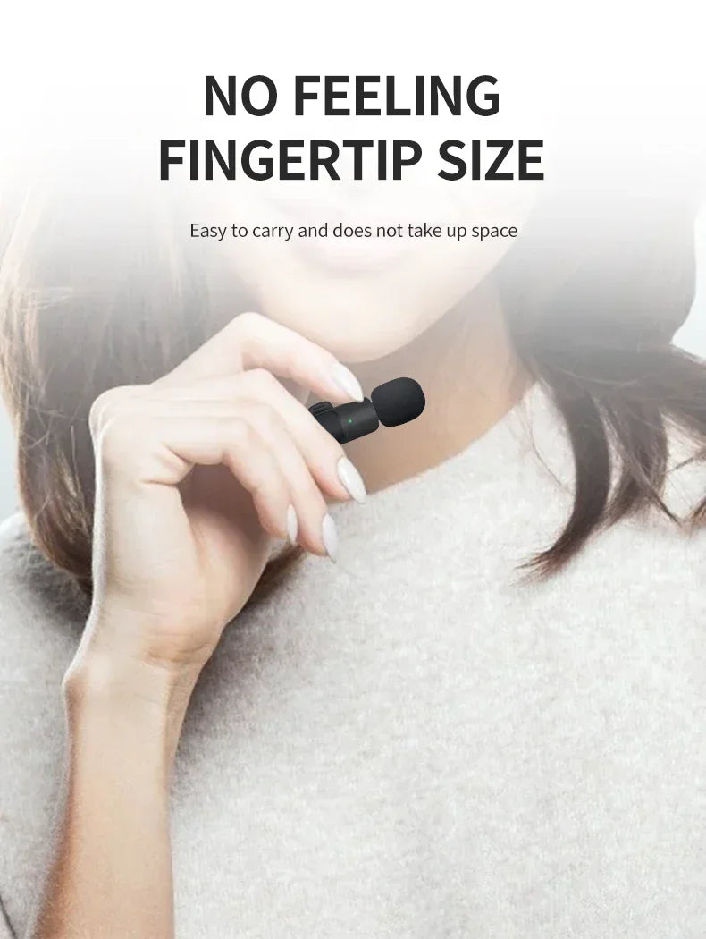 Micrófono Lavalier Inalámbrico Portátil Lenovo Mini para Transmisiones en Vivo, Videojuegos, Grabación de Audio y Video, iPhone, Android