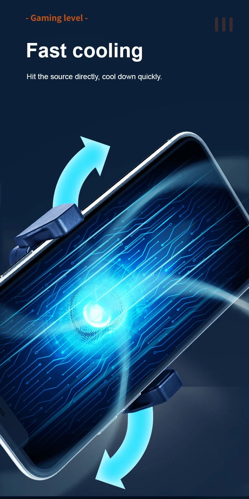 Kanlennys Room X13 — Refroidisseur Téléphone Clip Arrière Gaming iOS & Android