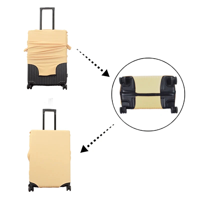 Footprint ball print luggage cover, fire trolley luggage protector for men and boys, travel accessories, elastic luggage cover