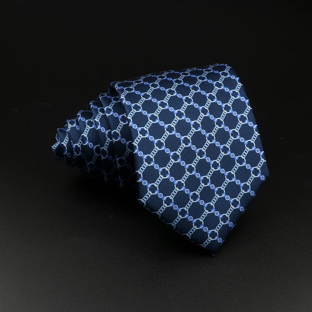 51 Estilos hombres corbatas de seda Jacquard a rayas a cuadros corbata floral accesorios uso diario camisa traje corbata regalo de fiesta de boda
