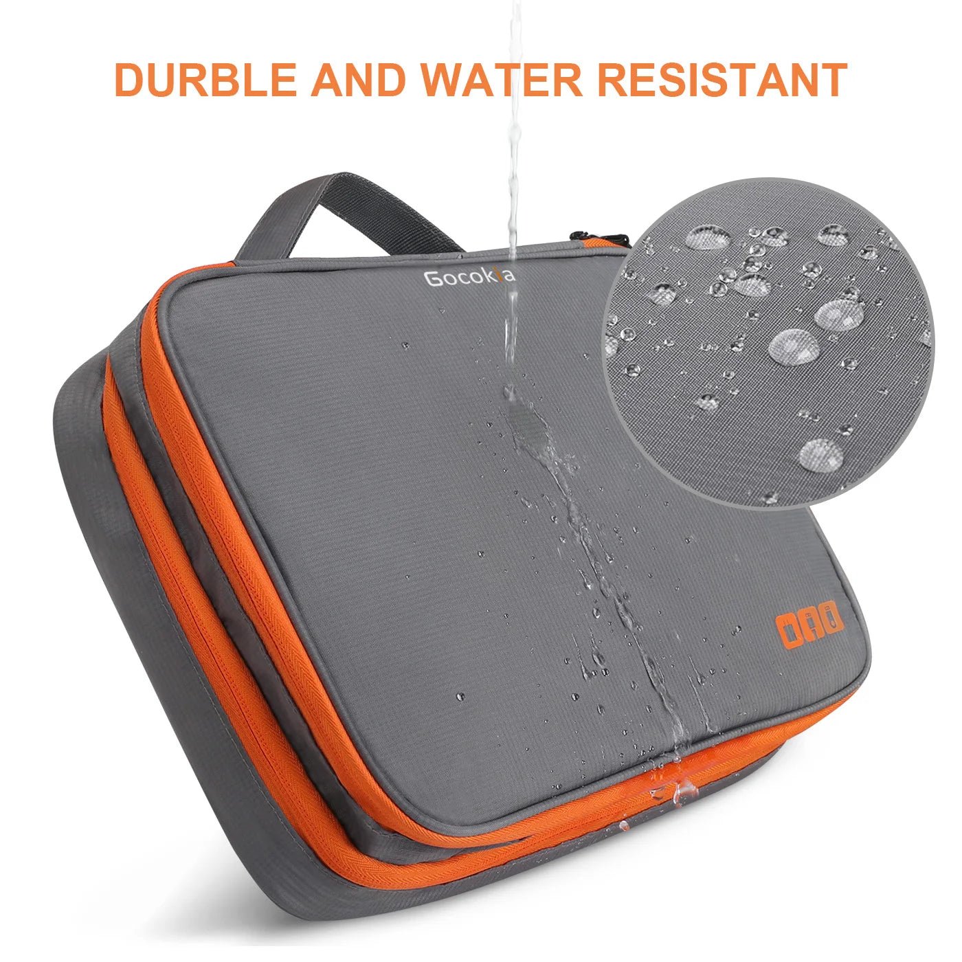 Clearance_Portable Electronic Accessories Travel Case, Cables Storage Bag Gadget Carry Bag for iPad, Cables, Power, USB Flash Drive