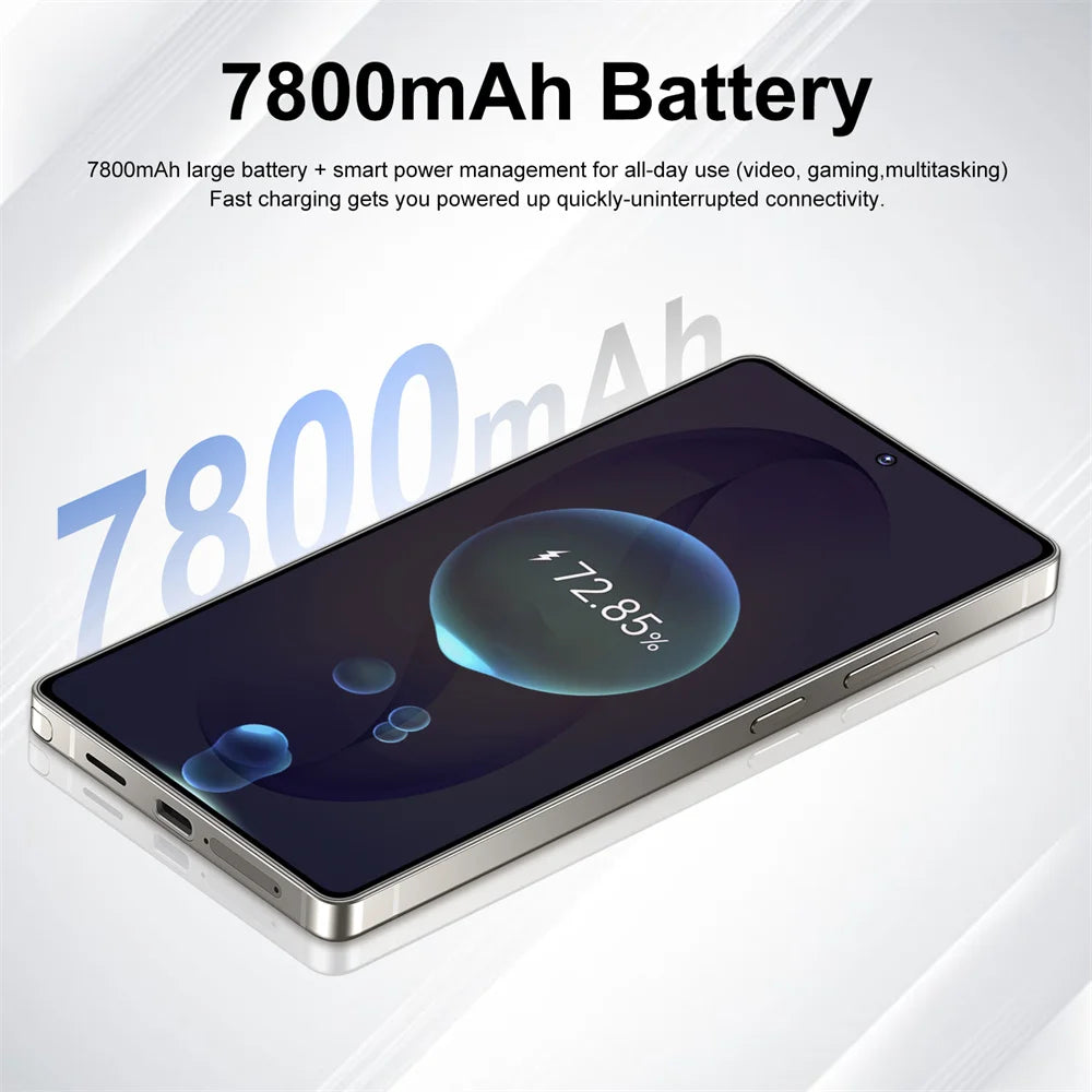 Smartphone Original 2026 pour S26 Ultra 5G 7.3HD AI 8 cœurs Double SIM 16G+1TB Téléphone Portable Android Débloqué