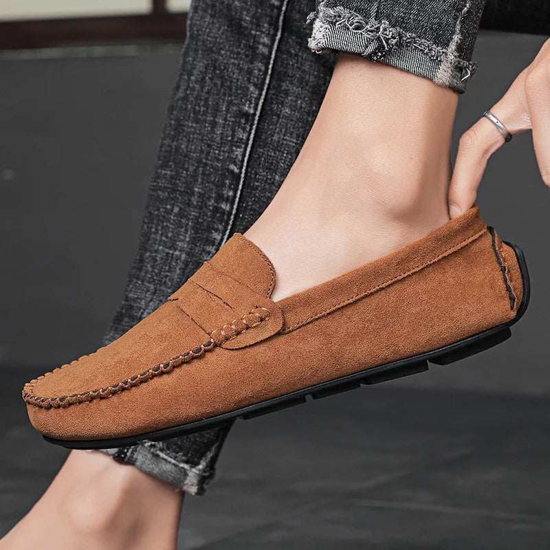 Mocassins en Daim pour Homme — Style Élégant & Confort